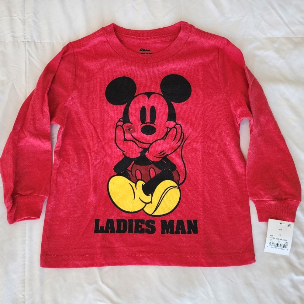 NEW Mickey Mouse Ladies Man Valentine’s Day Tee